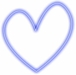 Gif animé coeur multicolor